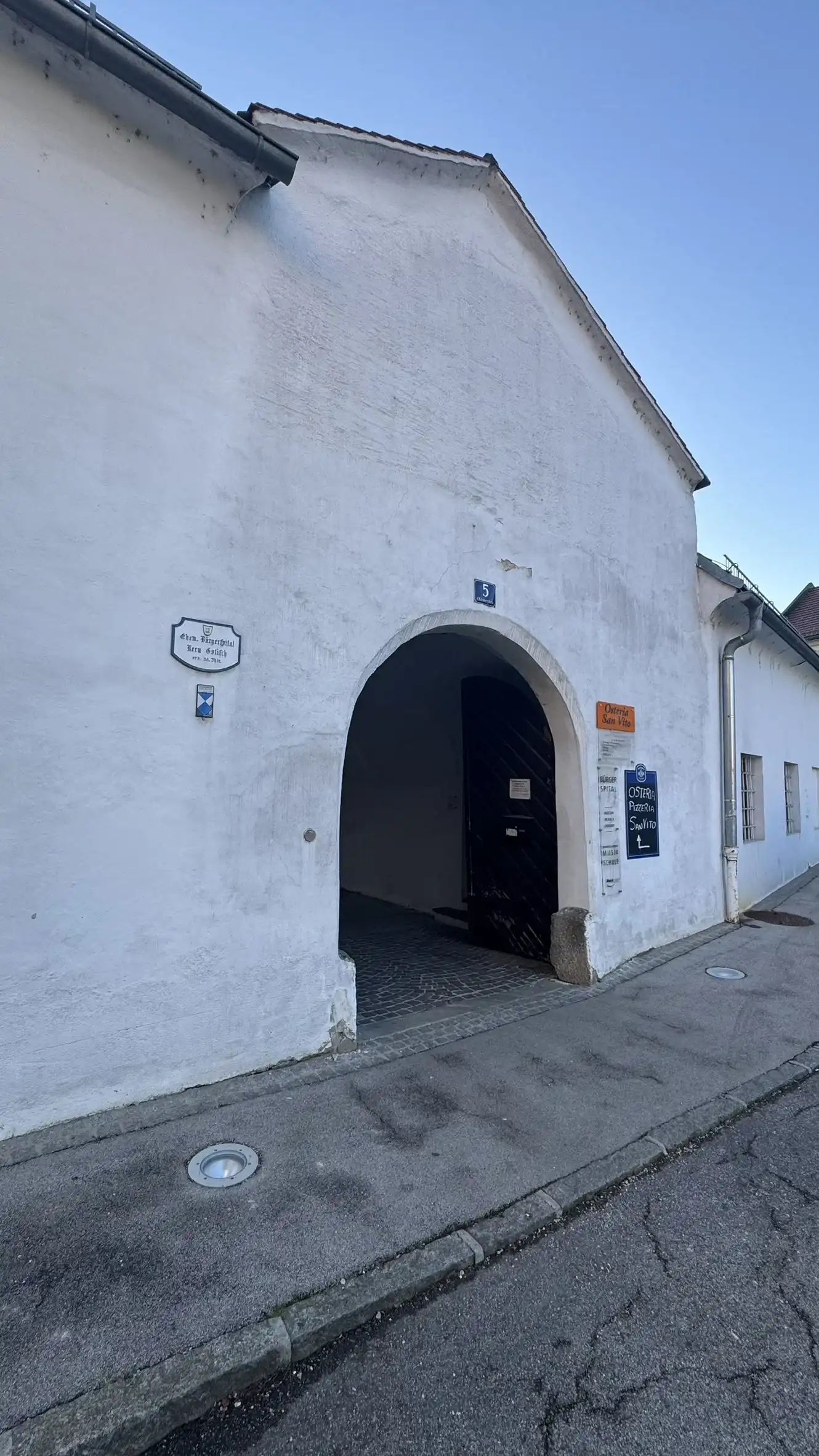 North-east entrance to the civic hospital