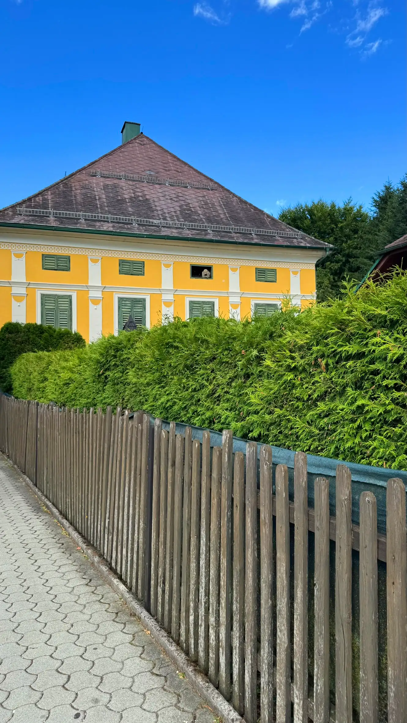 Südwestfassade mit vier Achsen