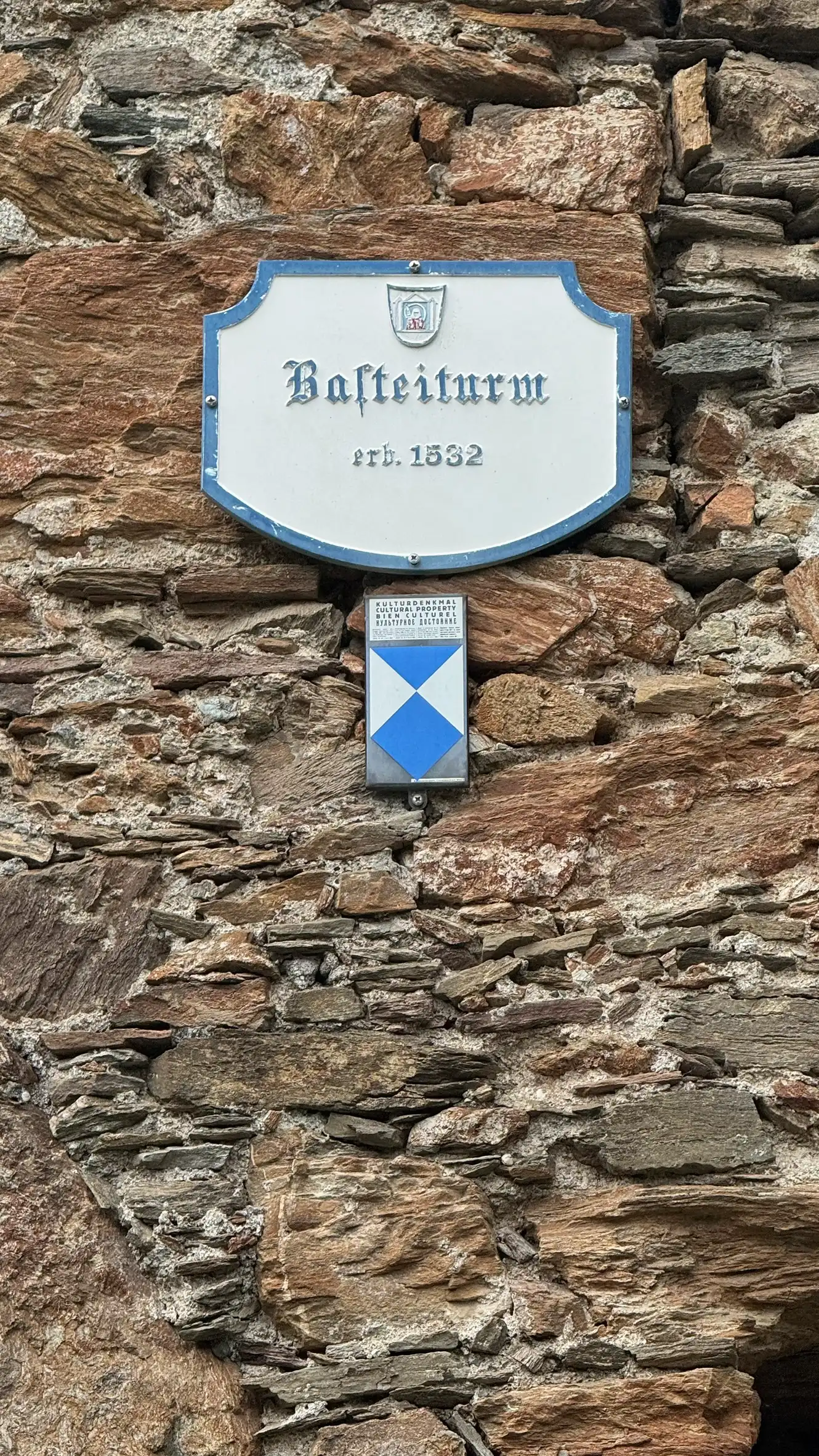 Bastionsturm – Beschilderung