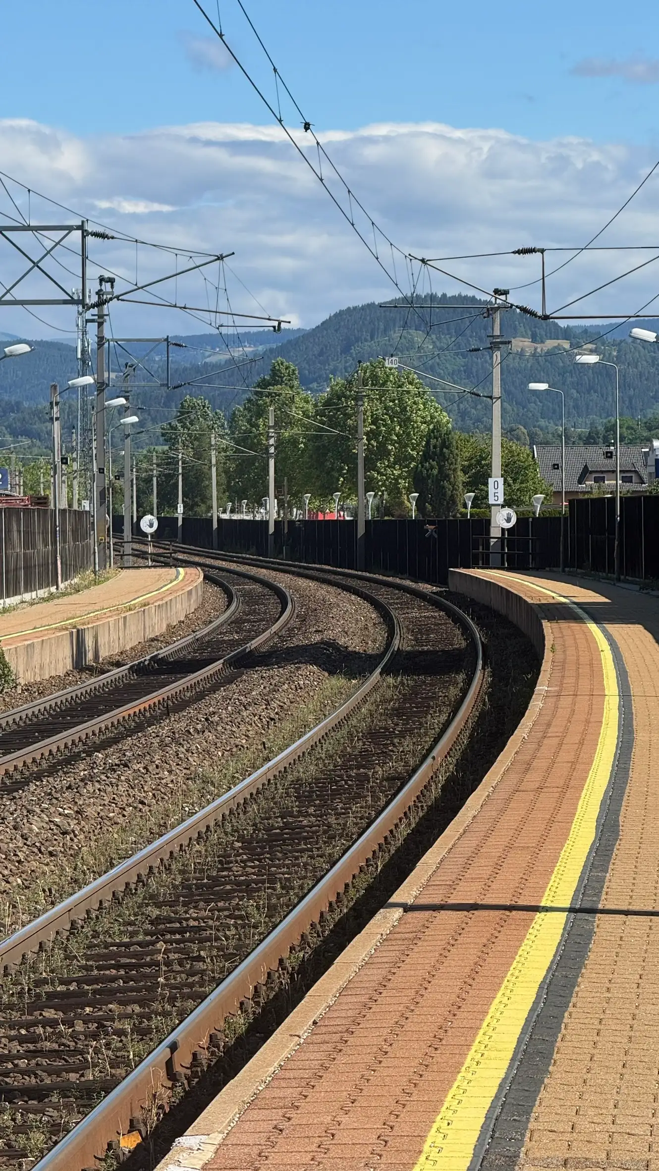 Glandorf Station, opened in 1868 on the Kronprinz-Rudolf Railway from Vienna to the south.