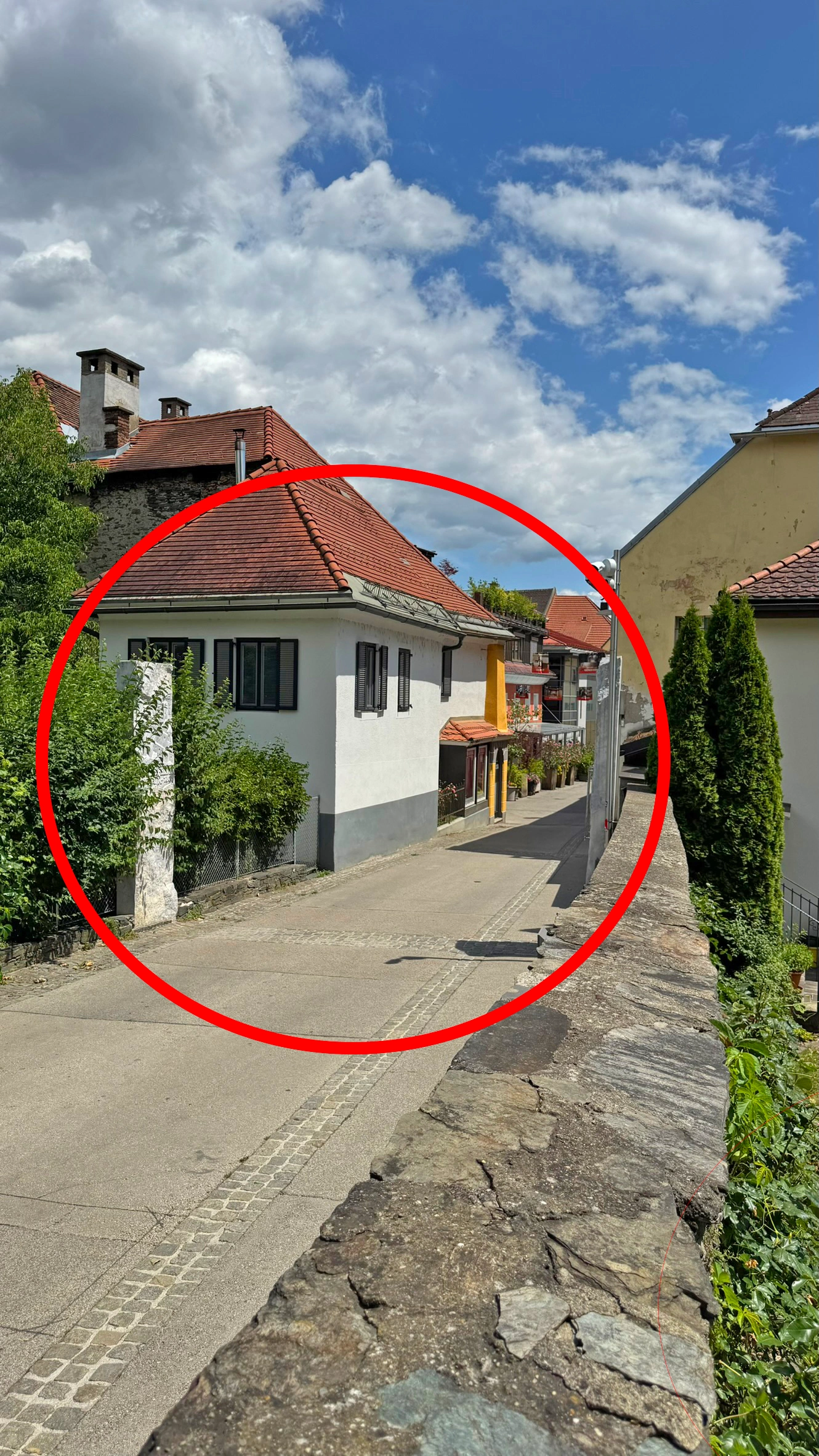 Location of the demolished "Weitensfelder Tor"