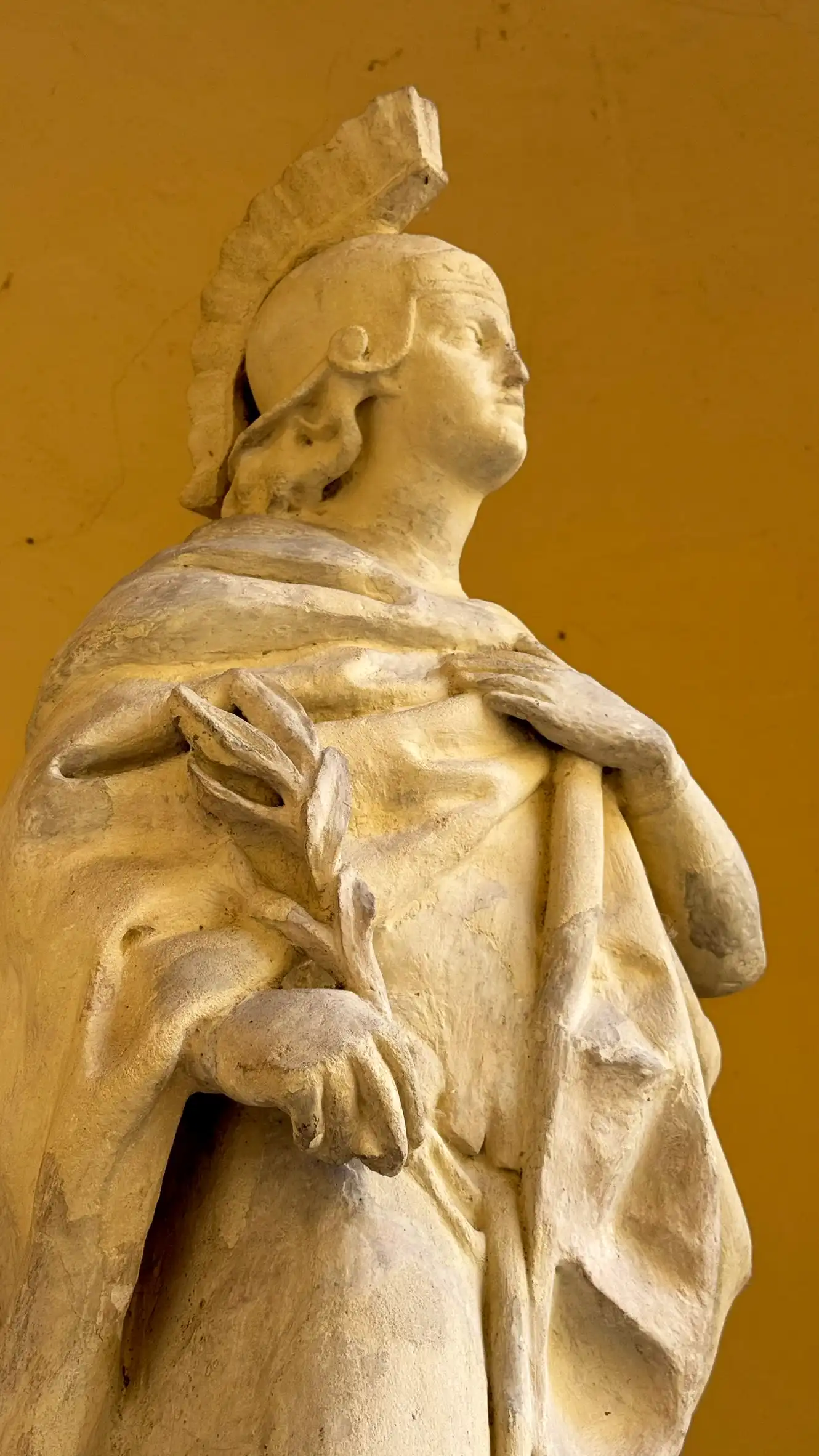 Statue viewed from the side