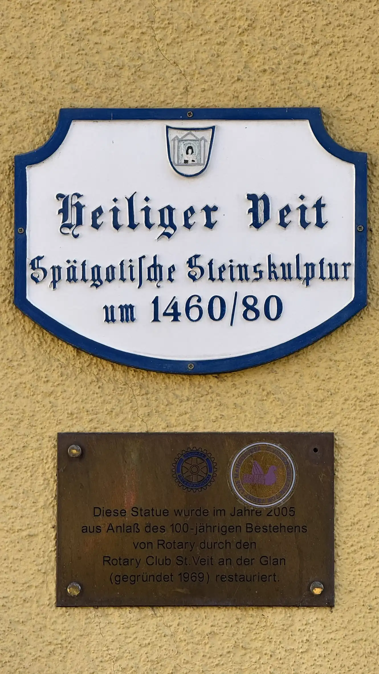 Hl. Veit; Spätgotische Steinskulptur; um 1460/80