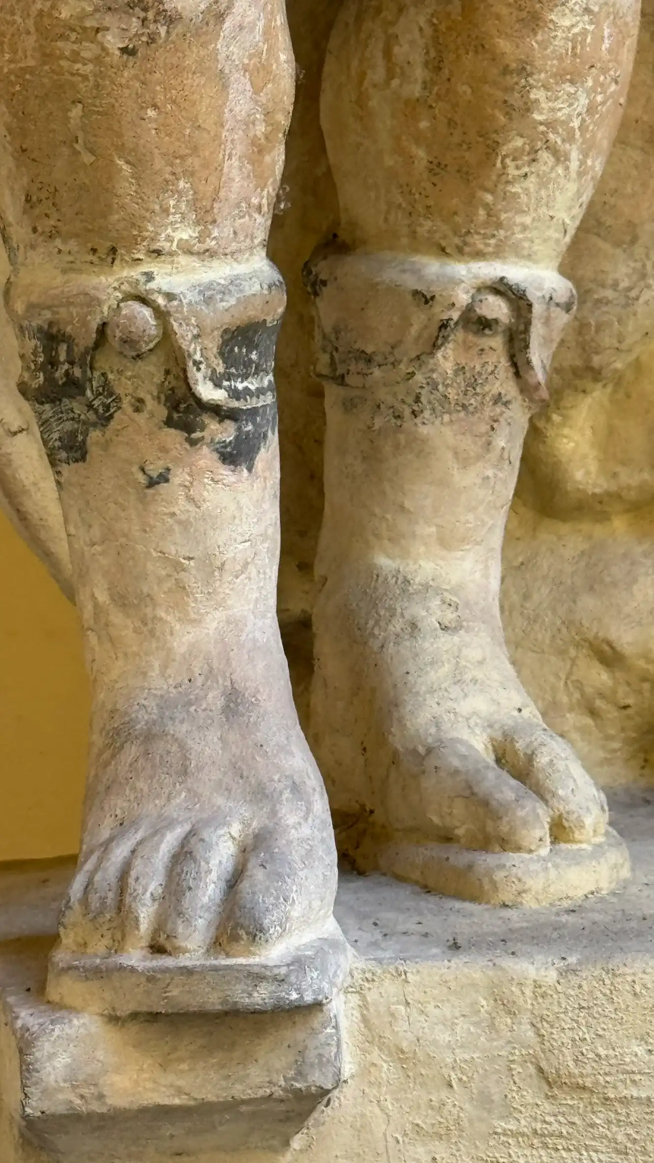 Close-up of the feet