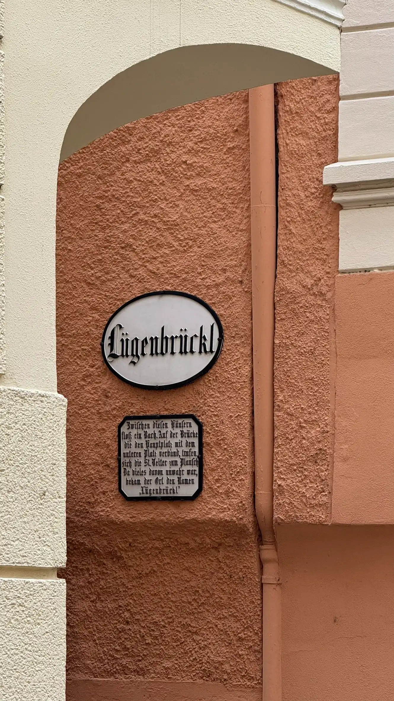 Lügenbrückl – once a meeting place where tall tales were shared