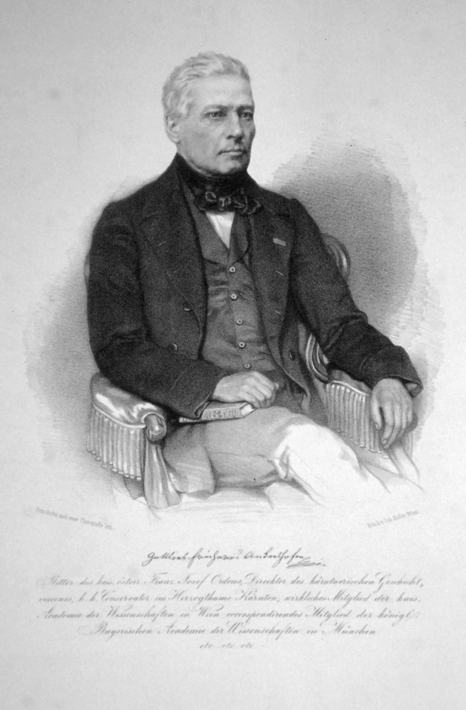 Gottlieb von Ankershofen | lithograph, 1847