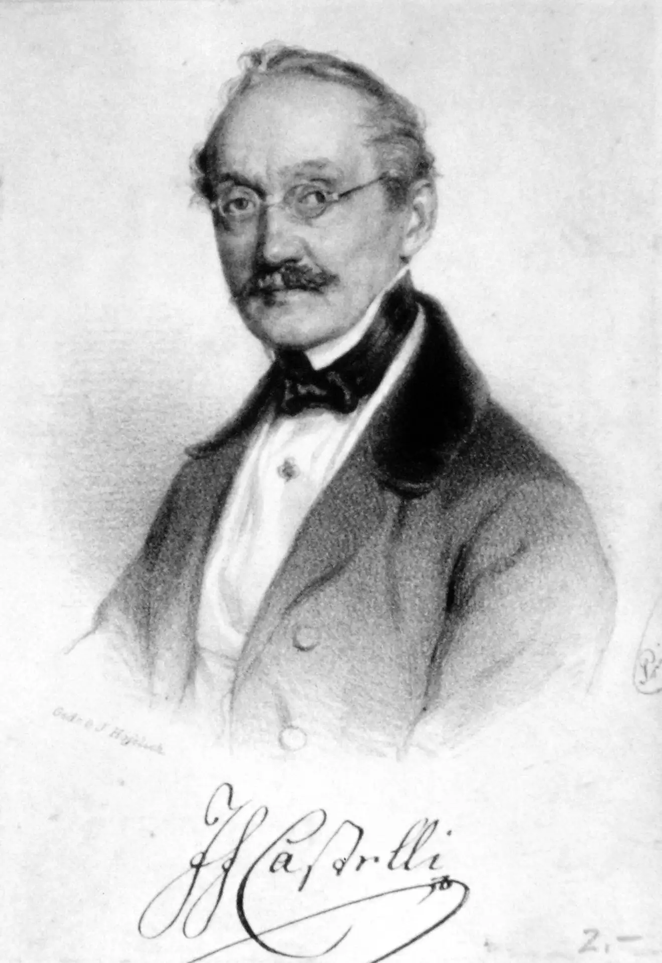 Ignaz Franz Castelli (1781–1862), Austrian poet and writer | lithograph, 1849