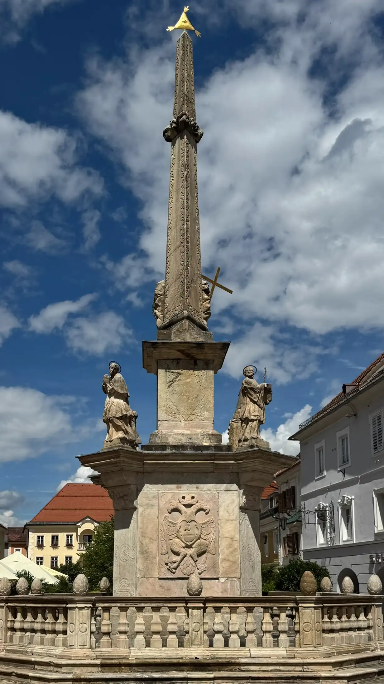 Plague column: view direction, camera pointing towards the east