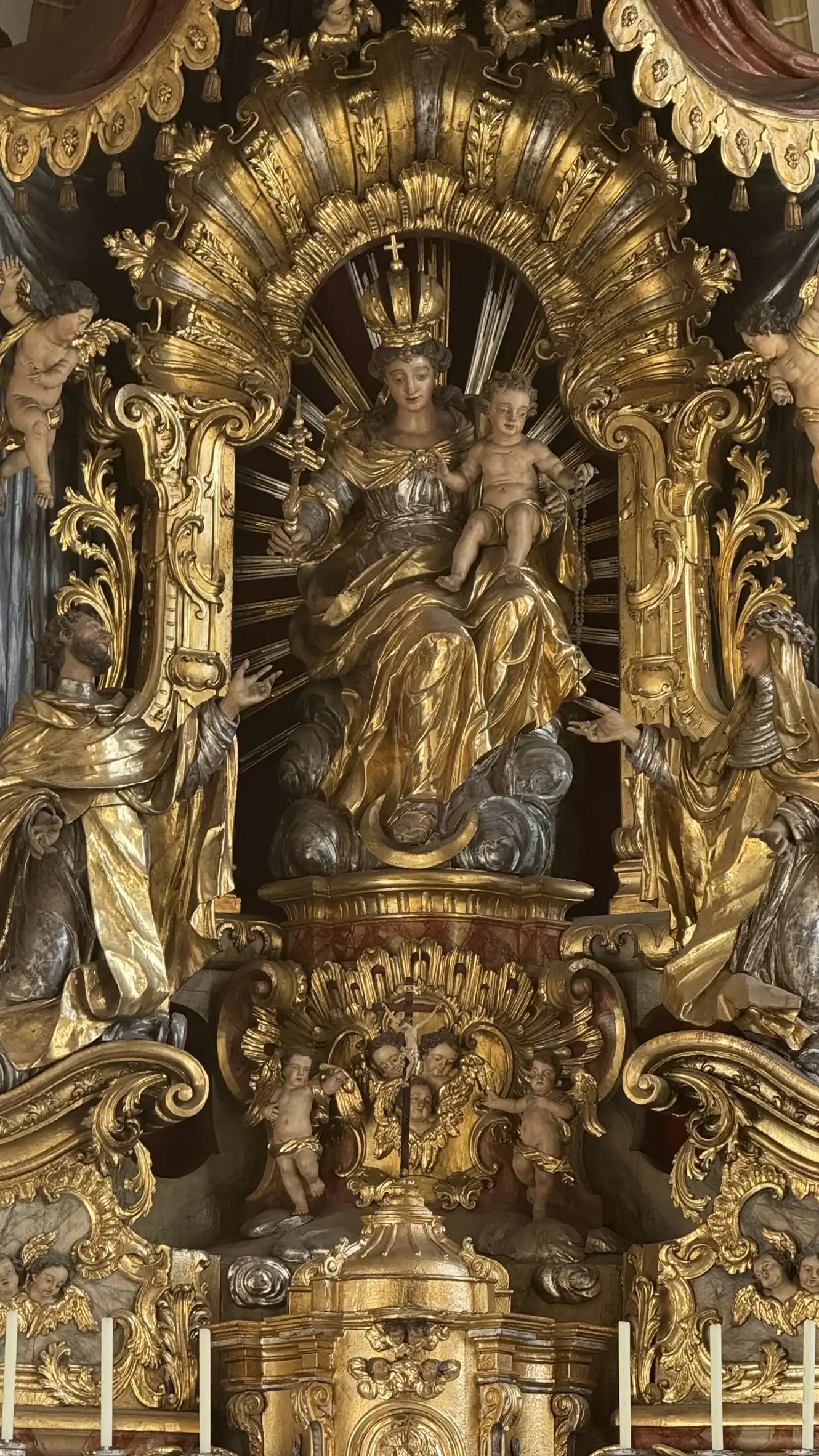 Detail, Barocker Altar